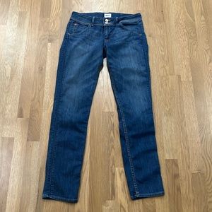 Hudson Women’s Medium Wash Cotton Denim Collin Flap Medium Rise Skinny Jeans